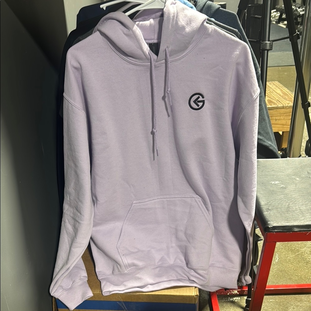 Gildan Light Purple Hoodie with Emblem